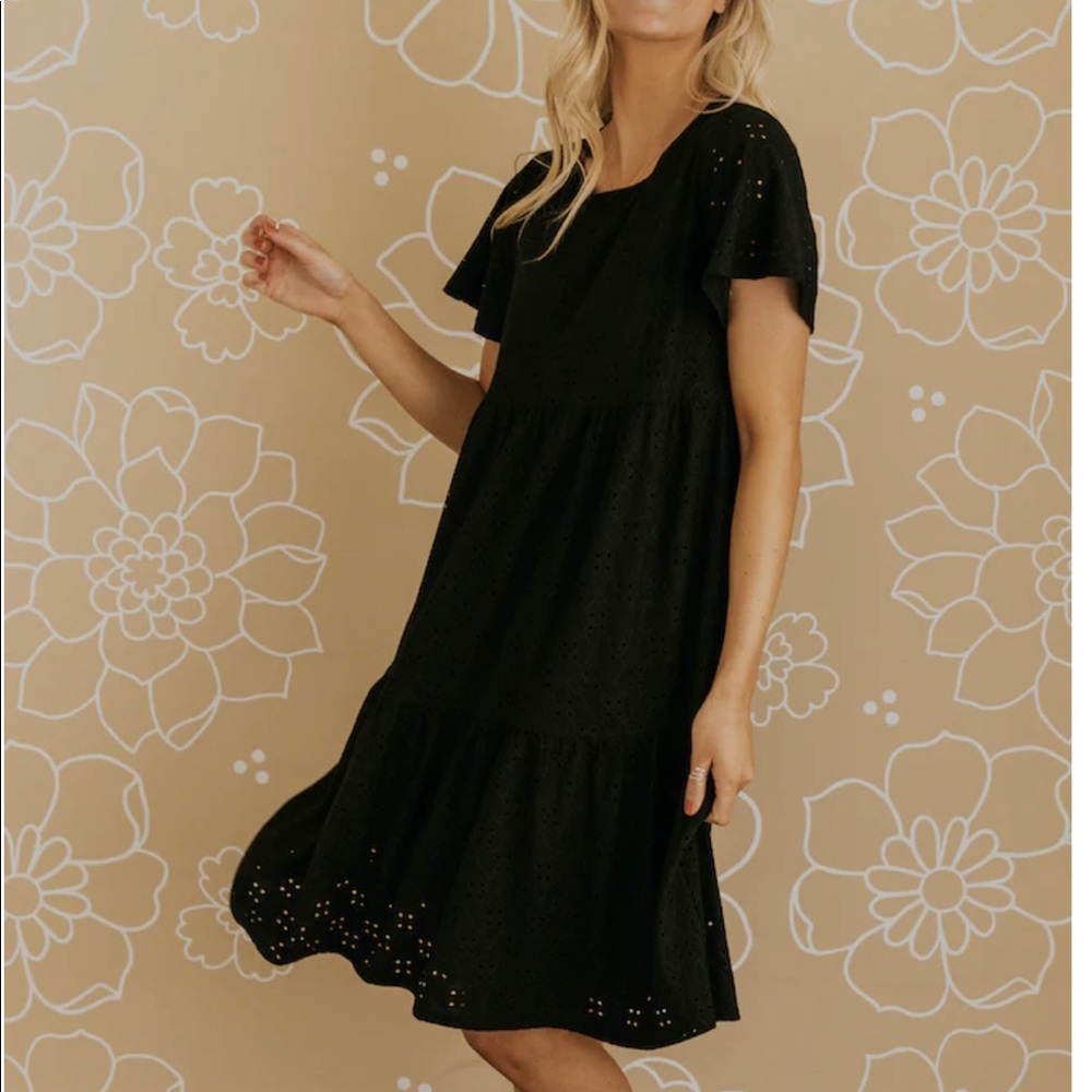 ROOLEE Tiered Eyelet Dress